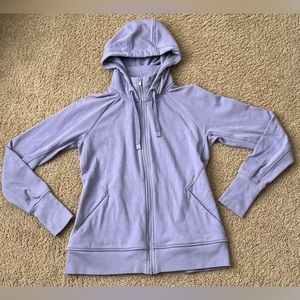 Athleta Lavender Zip-Up Hoodie